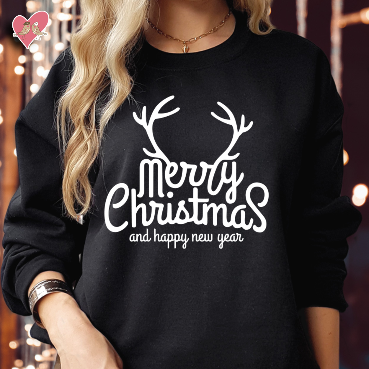 Merry Christmas Reindeer & Happy New Year Sweatshirt