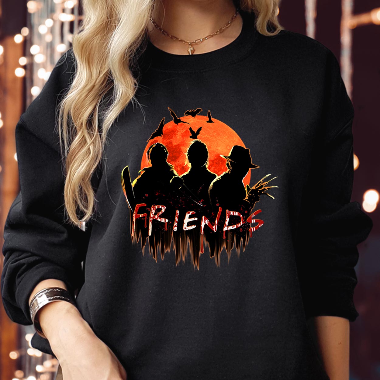 SWEATSHIRT (1943) Halloween Scary Friends