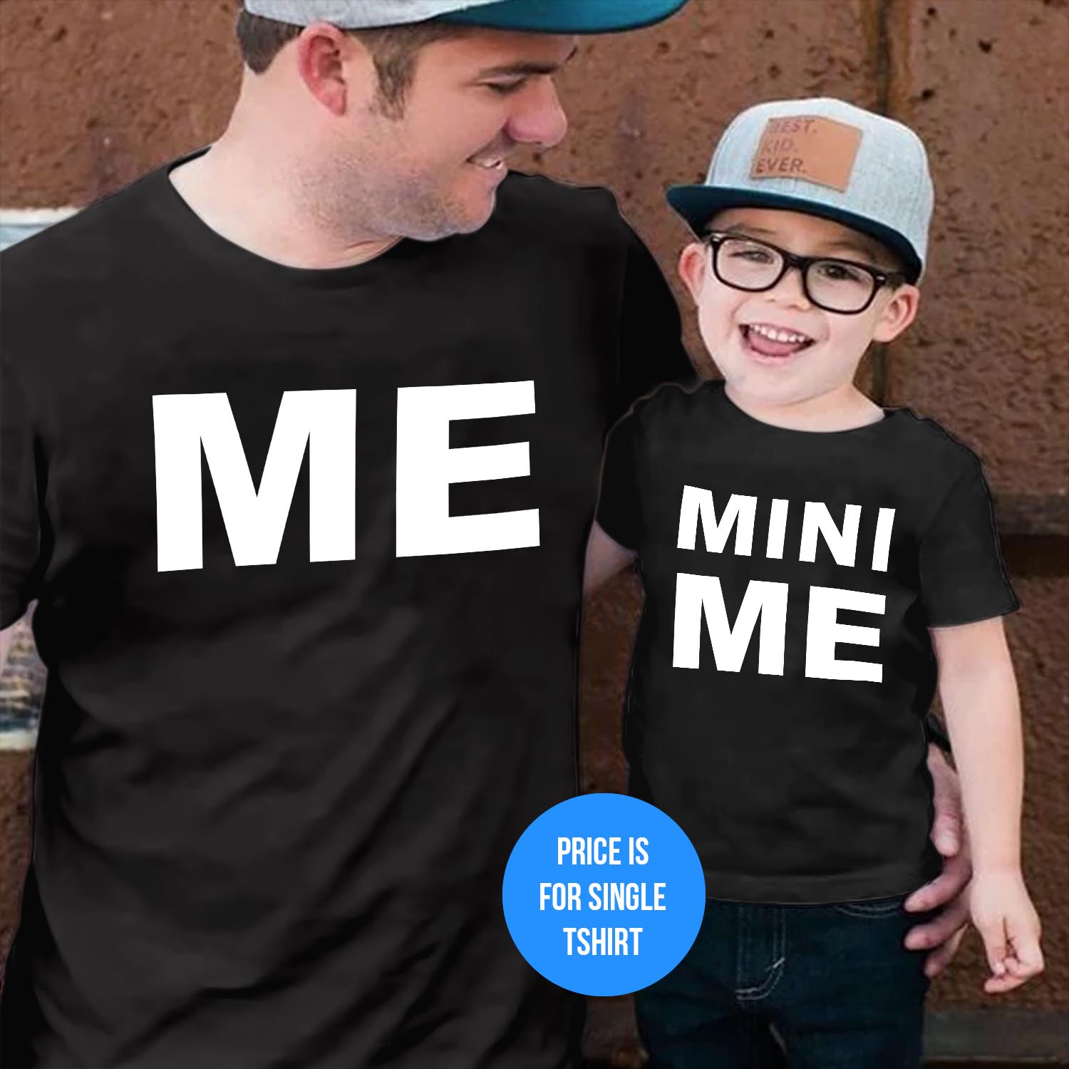 Family Matching Clothes ME and MINI ME Father's Day T-Shirt Funny Tees For Dad and Baby Girl Boy Dad Birthday Fathers Day Gift T Shirt