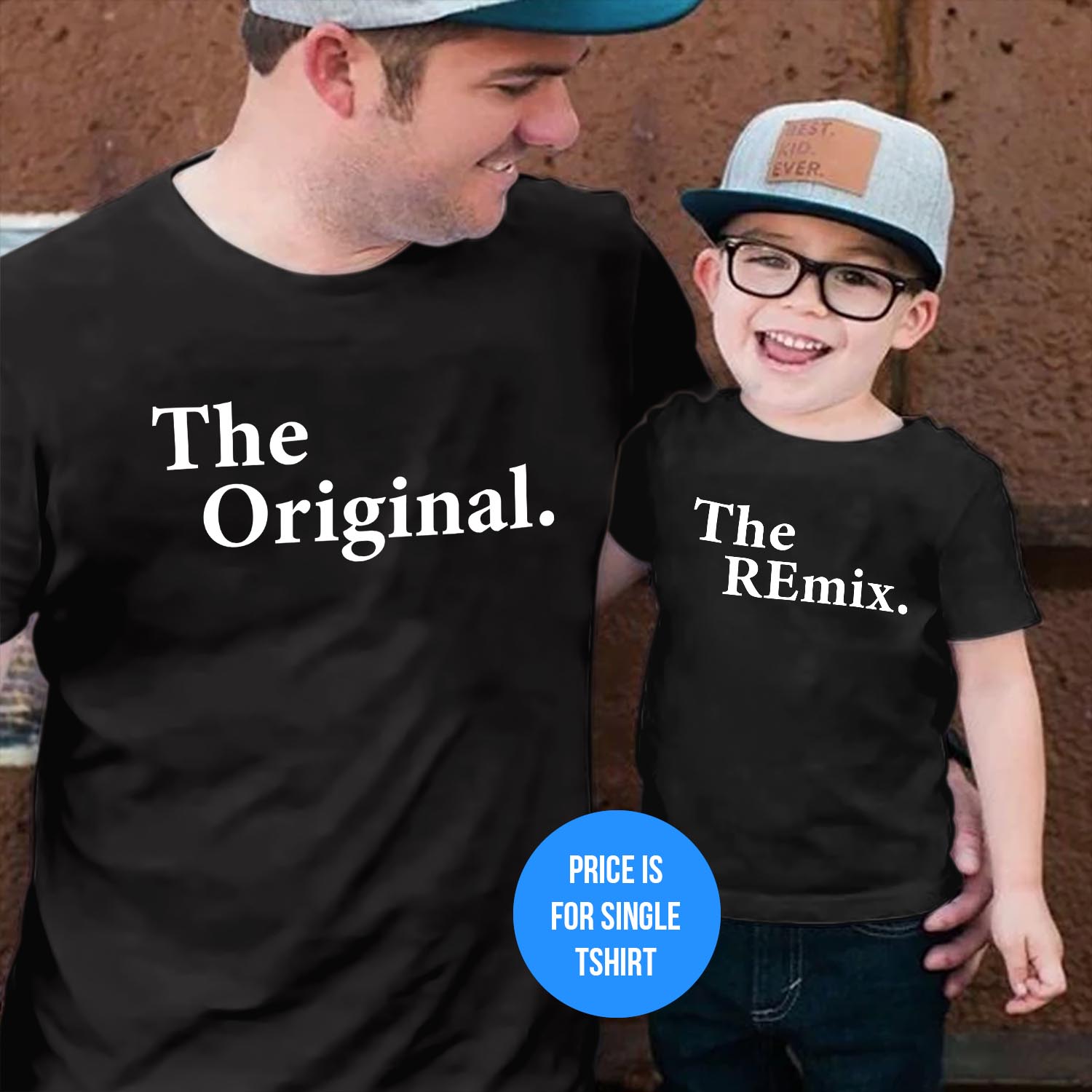 The Original The Remix Me Father's Day T-Shirt Funny Tees For Dad and Baby Girl Boy Dad Birthday Fathers Day Gift T Shirt