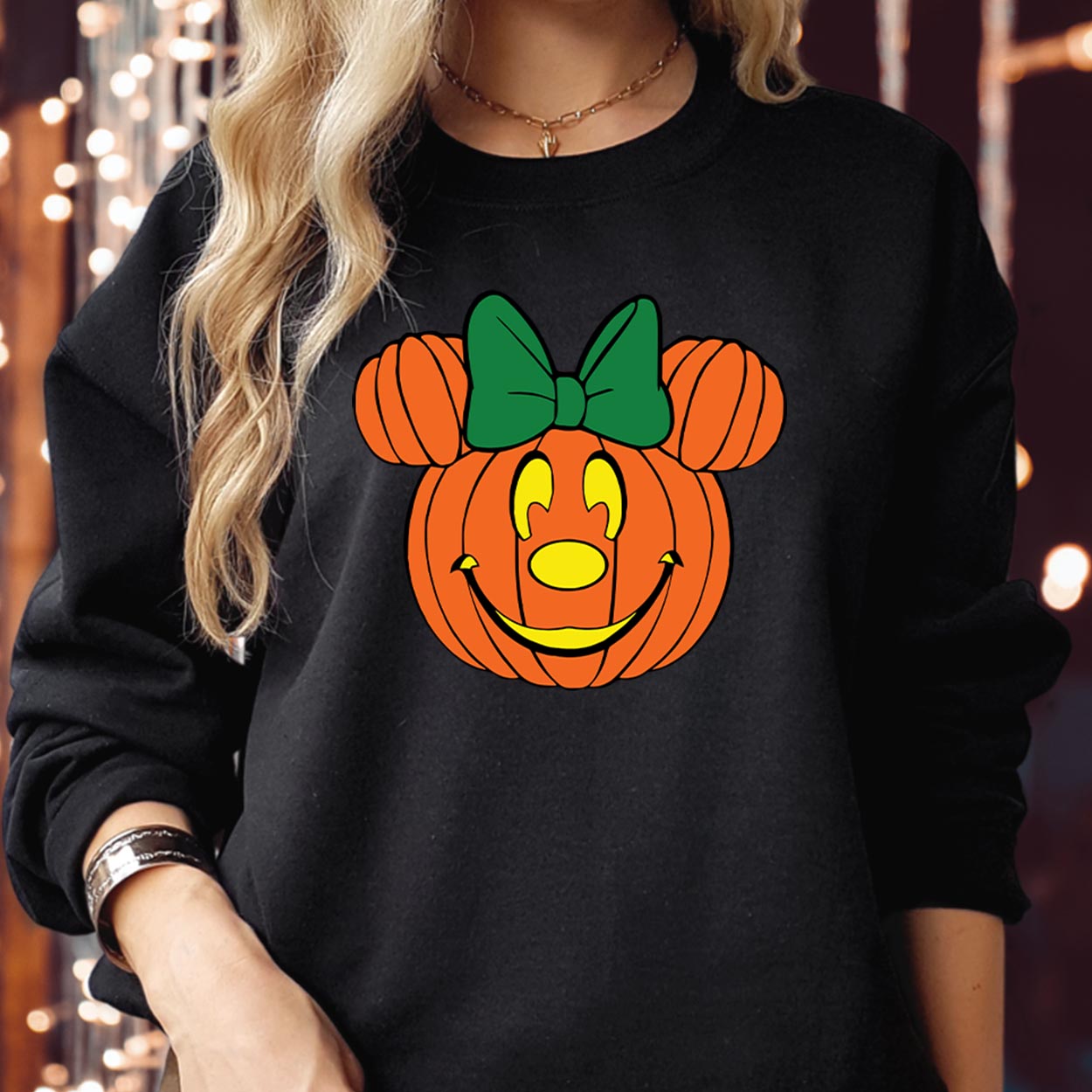 SWEATSHIRT (1939) Pumpkin Minnie Face