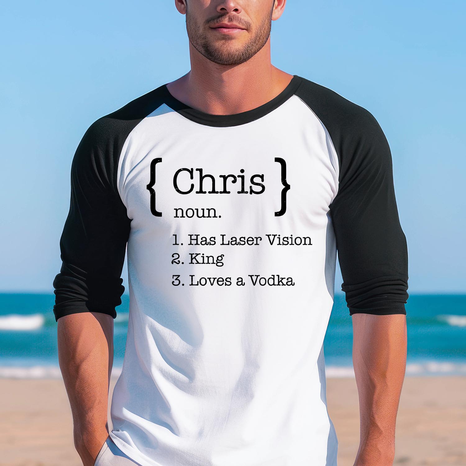 Personalised Baseball Long Sleeve Shirt Custom Name DAD Definition Father's Day Funny Chef Grandpa Dad Birthday T-Shirt