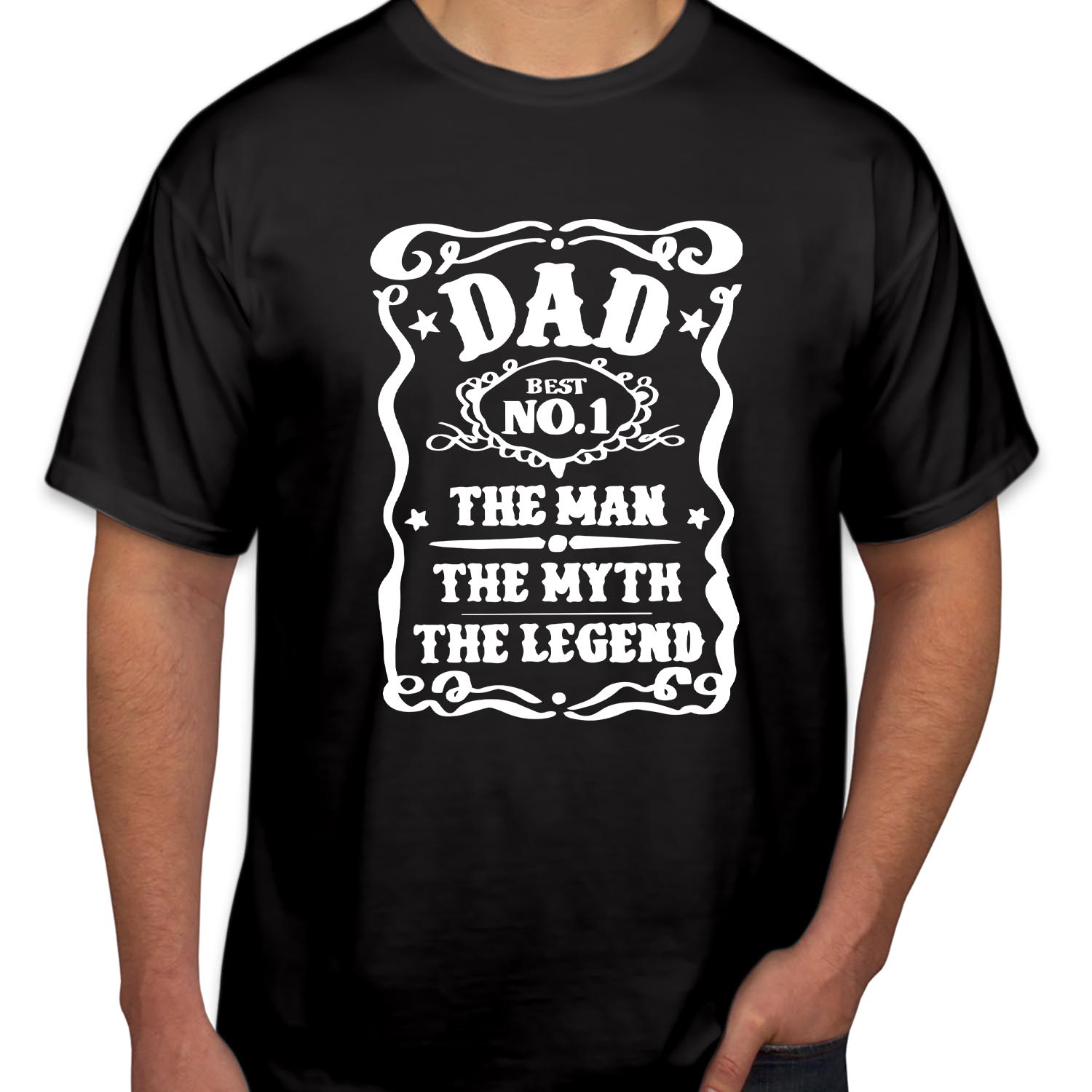 Dad The Man Myth Legend Father's day T-Shirt Best Dad Fathers Day Gift New Dad Birthday Tops Men Women Unisex T Shirt