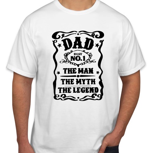 Dad The Man Myth Legend Father's day T-Shirt Best Dad Fathers Day Gift New Dad Birthday Tops Men Women Unisex T Shirt