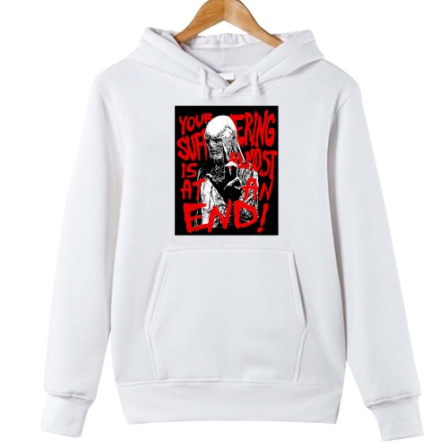 Stranger Things Vecna Your Suffering Is Almost At An End Hoodie, Hellfire Club Merch, Hawkins High School, TV Series Tops, Retro Horror Graphic Jumper