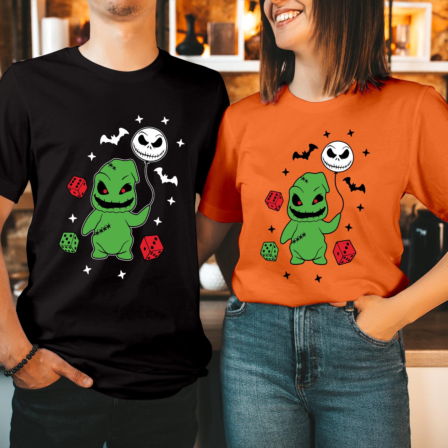 Mickey Balloon Nightmare Before Christmas Halloween T-Shirt  Oogie Boogie Unisex Tee, Perfect for Disney Fans & Spooky Season Celebrations T Shirt