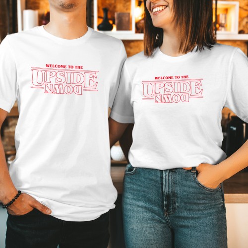 Welcome to the Upside Down Shirt, Stranger Things T-Shirt, Hellfire Club Merch, Hawkins High School Tee, TV Series Tops, Retro Stranger Things Gift
