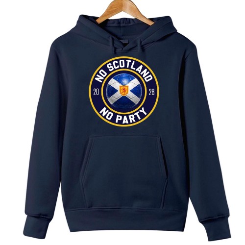 Scotland 2026 No Scotland No Party Shield Hoodie, We'll Be Coming USA 2026 Football Jumper, World Cup Supporter Circular Crest Sweatshirt, Scotland Fan Tournament Outerwear