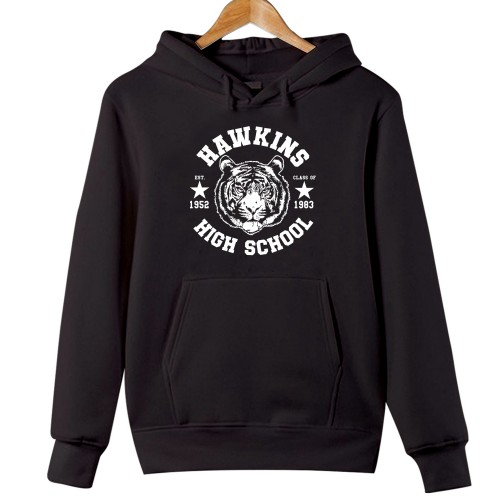 Hawkins High School Hoodie, Stranger Things Jacket, Class of 1983 Hawkins Tiger Sweater, Hellfire Club Merch, TV Series Tops, Steve Harrington Jumper