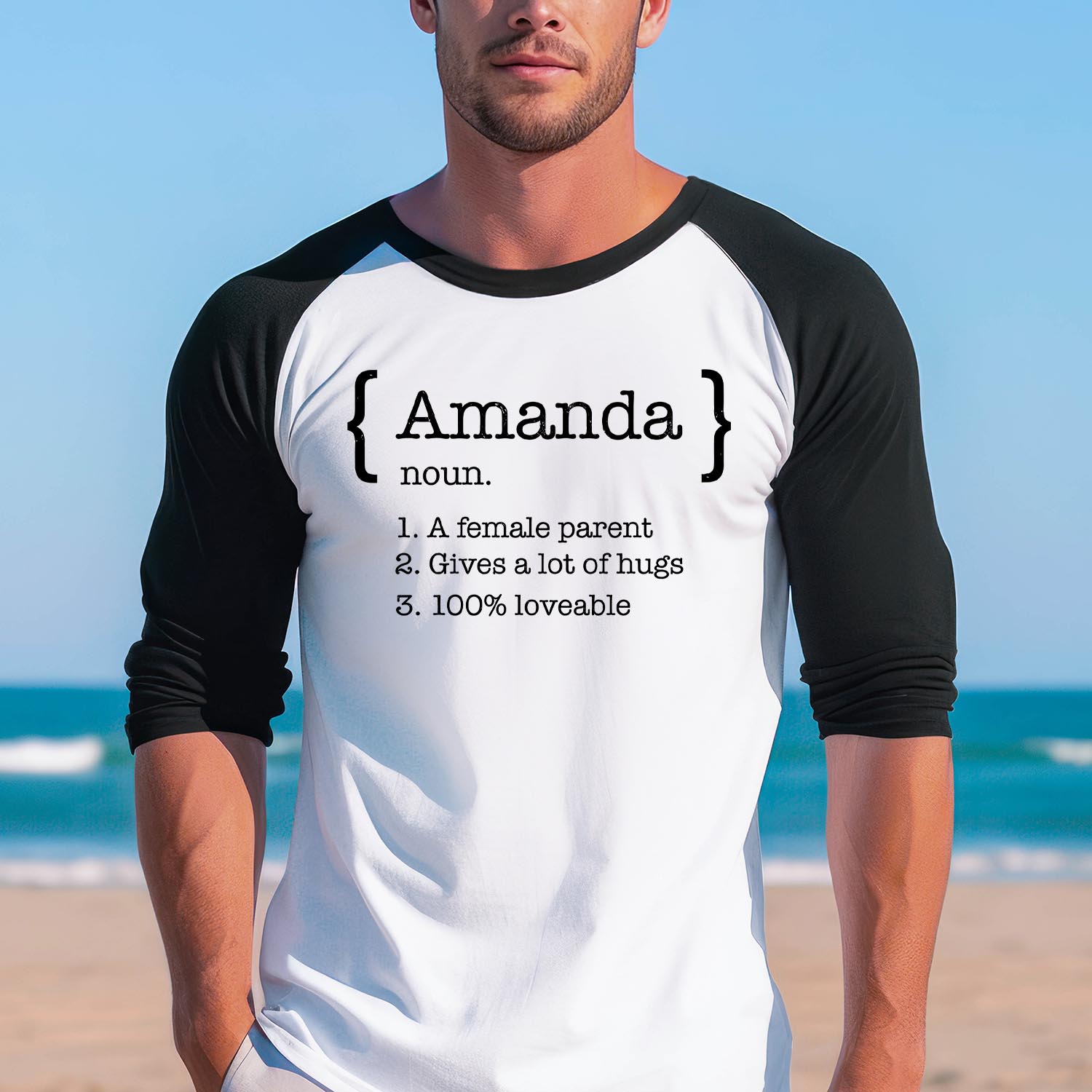 Personalised Baseball Long Sleeve Shirt - Custom Name DAD MOM Definition Father's Day Funny Chef Grandpa Dad Birthday TShirt