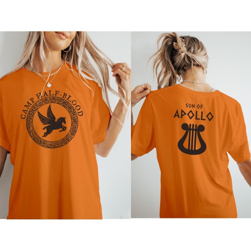 Son of Apollo Camp Half Blood T-Shirt, Long Island Sound Book Lover Tee, Custom Greek Mythology Adventure, World Book Day Kids Men Women Top
