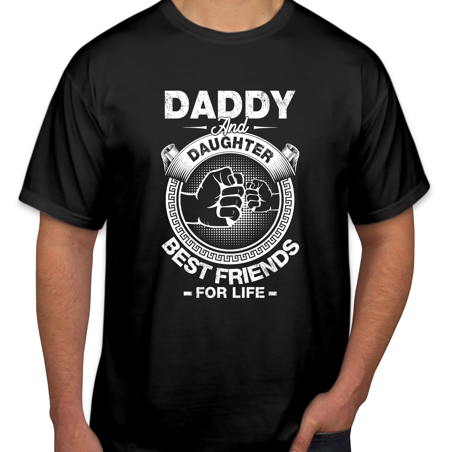 Daddy And Daughter Best Friends For Life Father's Day T-Shirt Dad and Daughter Matching Clothes Summer Family Gift Shirt