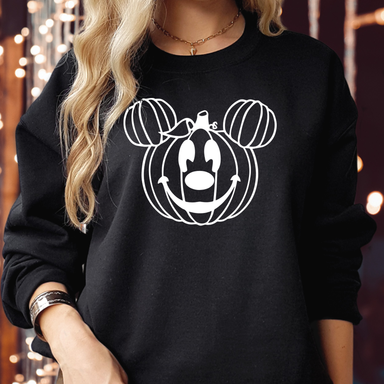 SWEATSHIRT (1766) Mickey Halloween Pumpkin