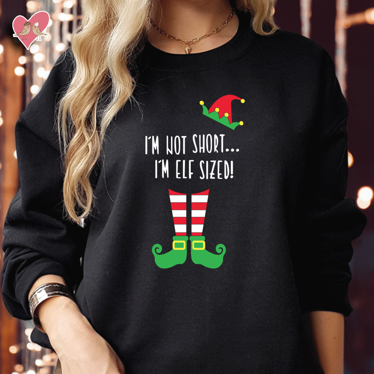 I'm Not Short I'm Elf Sized Christmas Sweatshirt