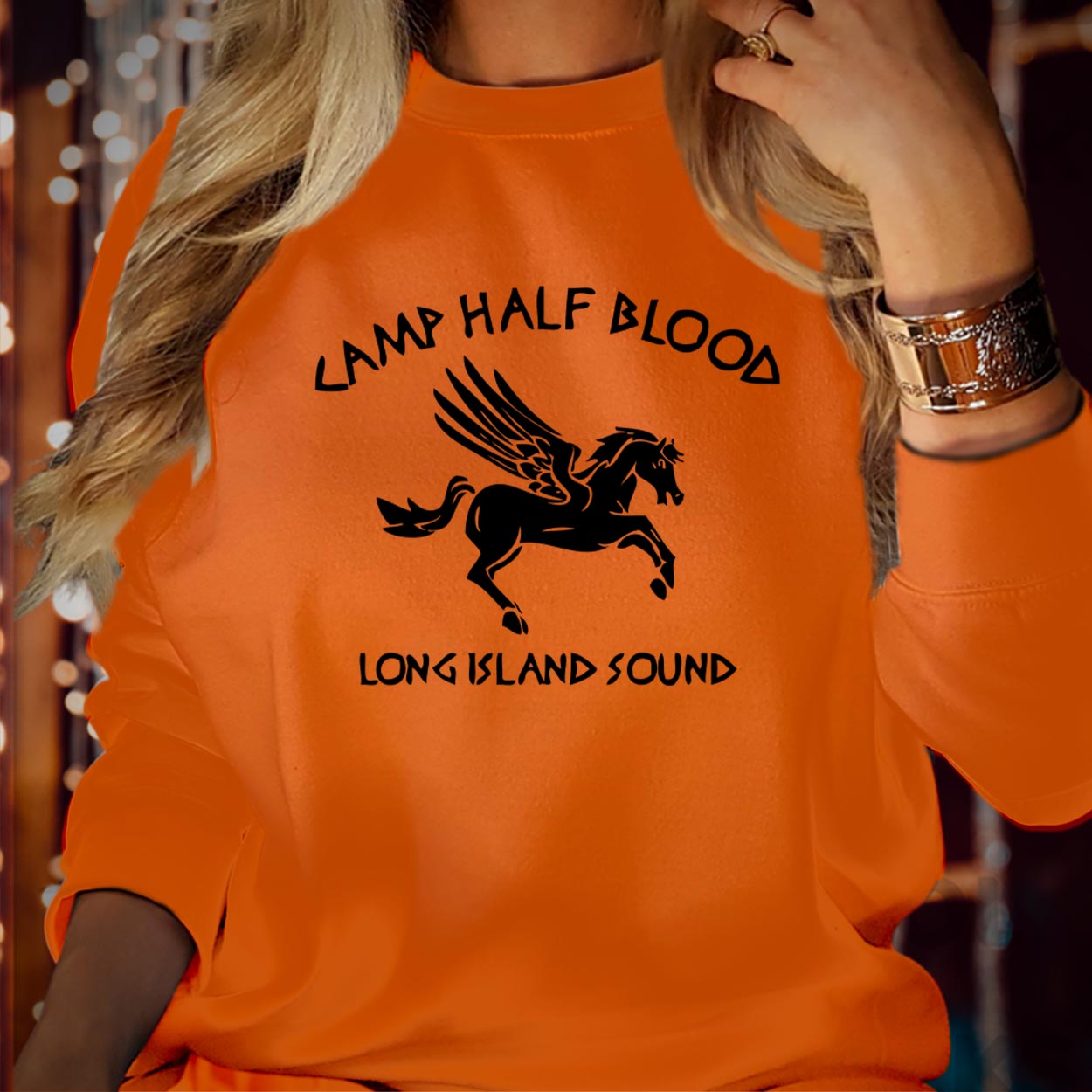 Camp Half Blood Long Island Sound Sweatshirt Percy Jackson Camp Graphic Shirt Camp Book Lover Unisex Jumper