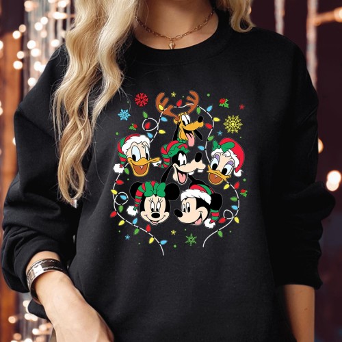 Merry Christmas Friends Mickey Vacation, Donald Season Funny Santa Family Disney Holiday Gift - Xmas Jumper