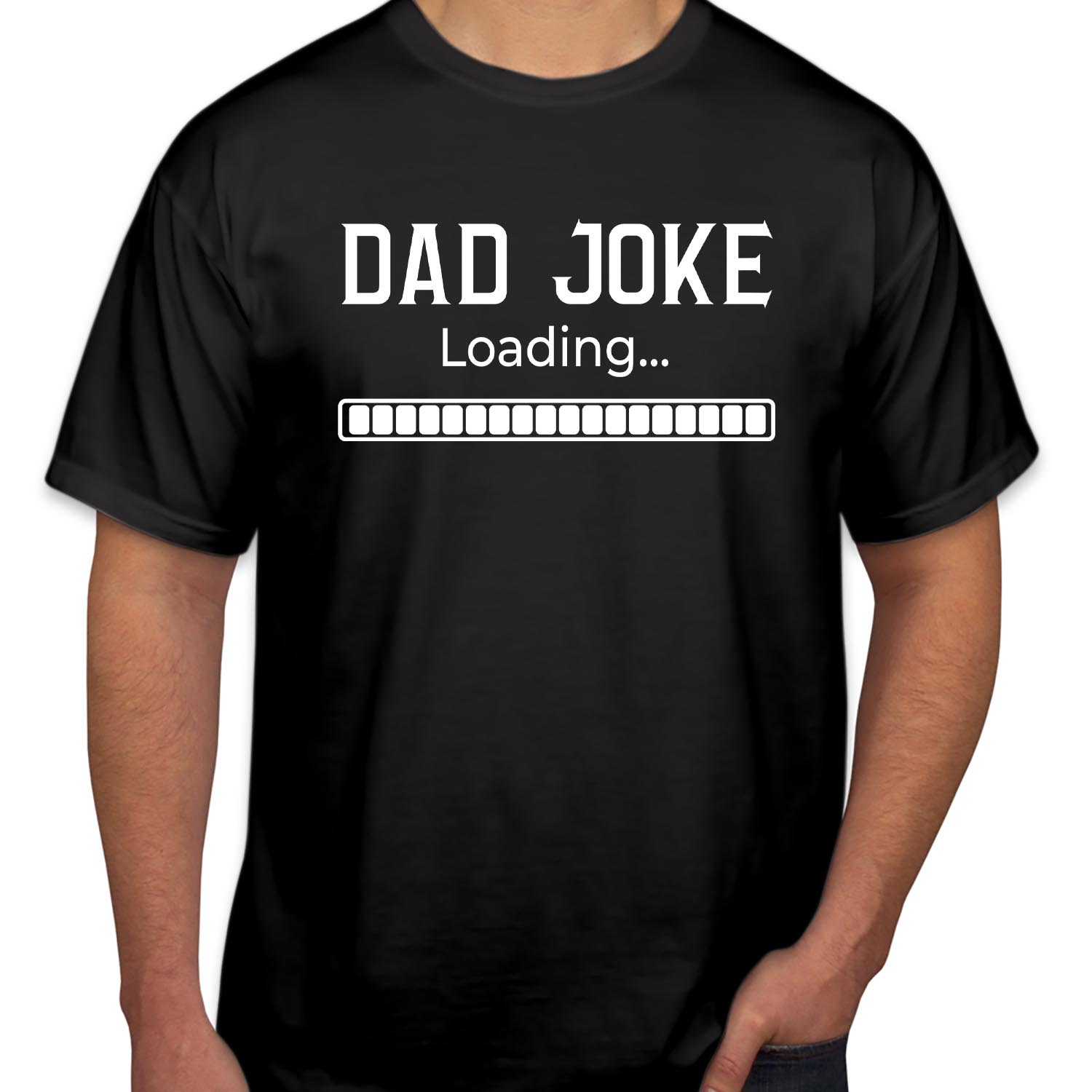 Dad Joke Loading Funny Daddy Jokes Father's Day T-Shirt Dad Joke Fathers Day Birthday Daddy Papa Super Dad Gaming T Shirt