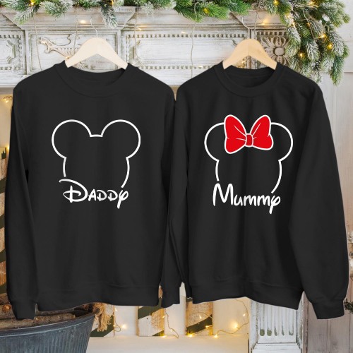 Personalised Disney Mickey Minnie Mouse Trip 2026 Sweatshirt, Matching Family Holiday Jumpers, Disneyland Vacation Custom Name Pullover Group Top