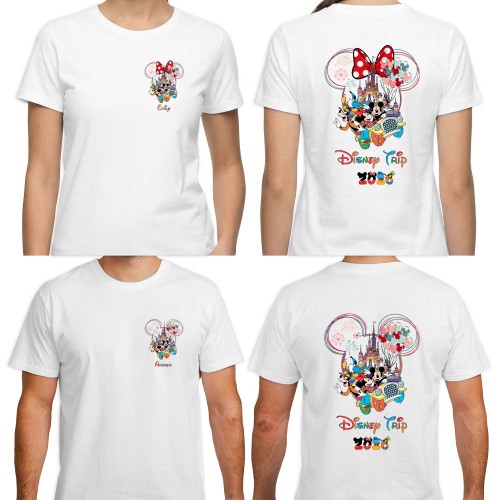 Personalised Disney Family Trip 2026 T-Shirt, Mickey Minnie Friends Magical Tops, Summer Holiday Adventure, Disneyland Matching Group Vacation Tee
