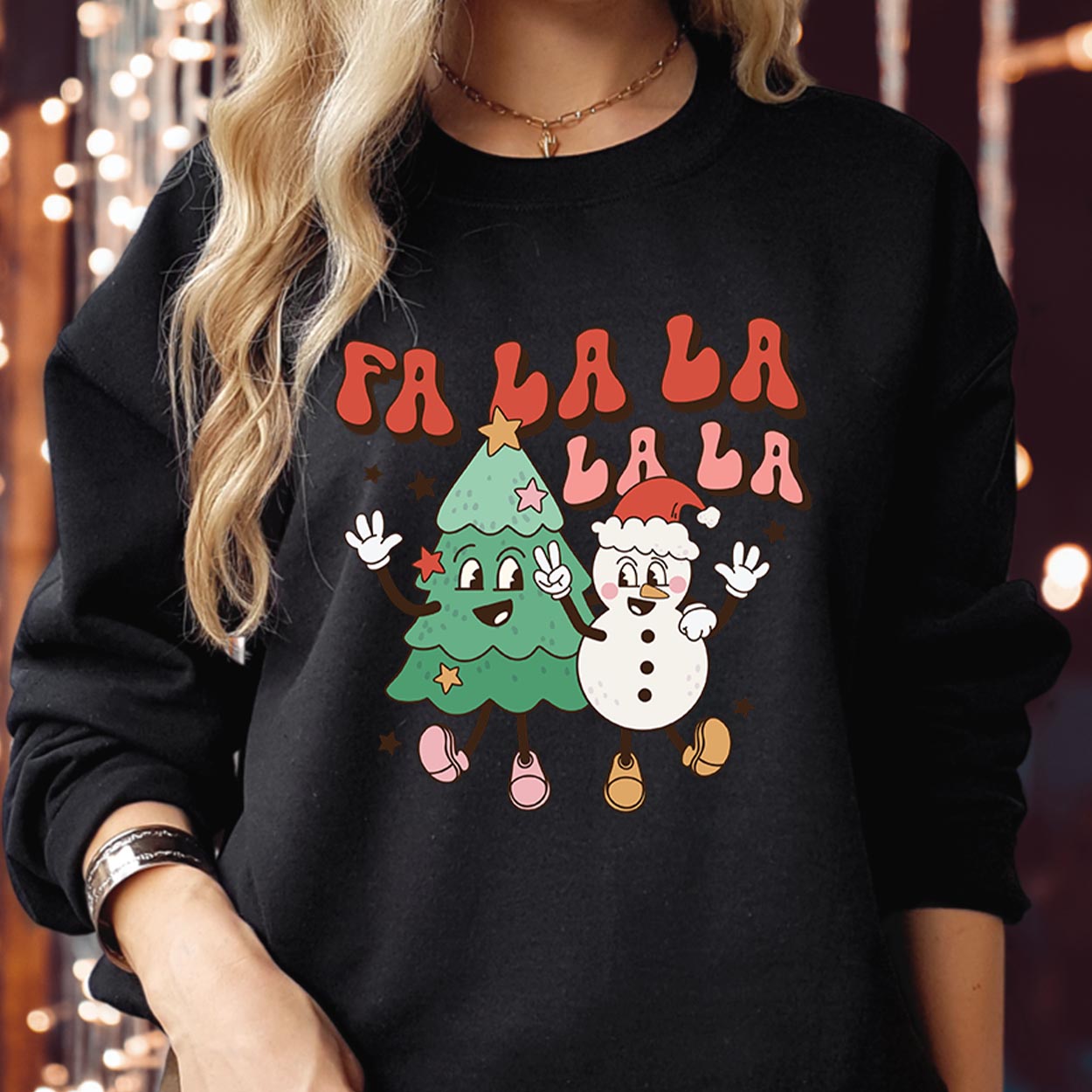 Fa La La La La Merry Christmas Sweatshirt – Festive Holiday Jumper for Christmas Celebration, Cozy Winter Sweatshirt, Perfect Christmas Gift for Family & Friends
