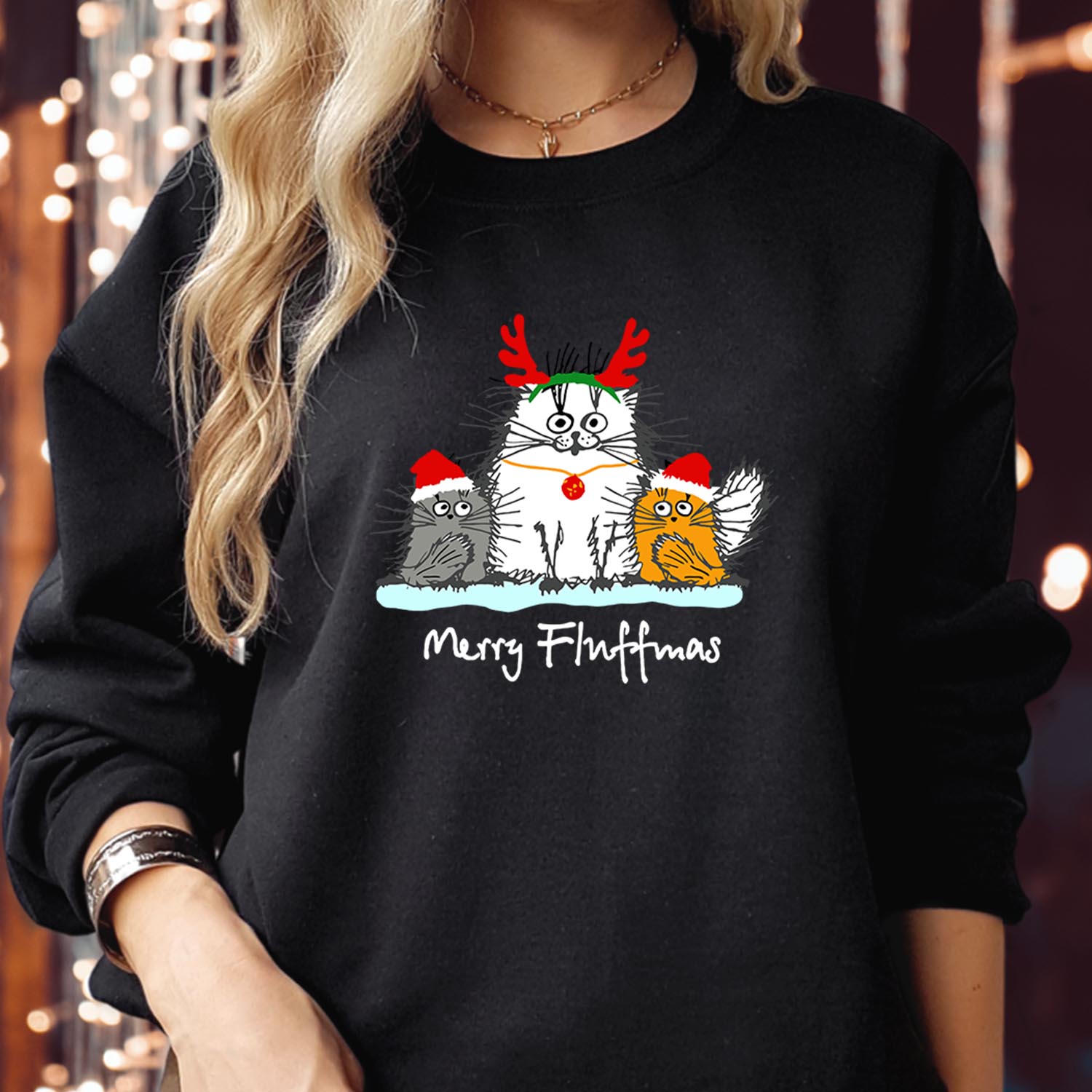 Merry Fluffmas Christmas Sweatshirt