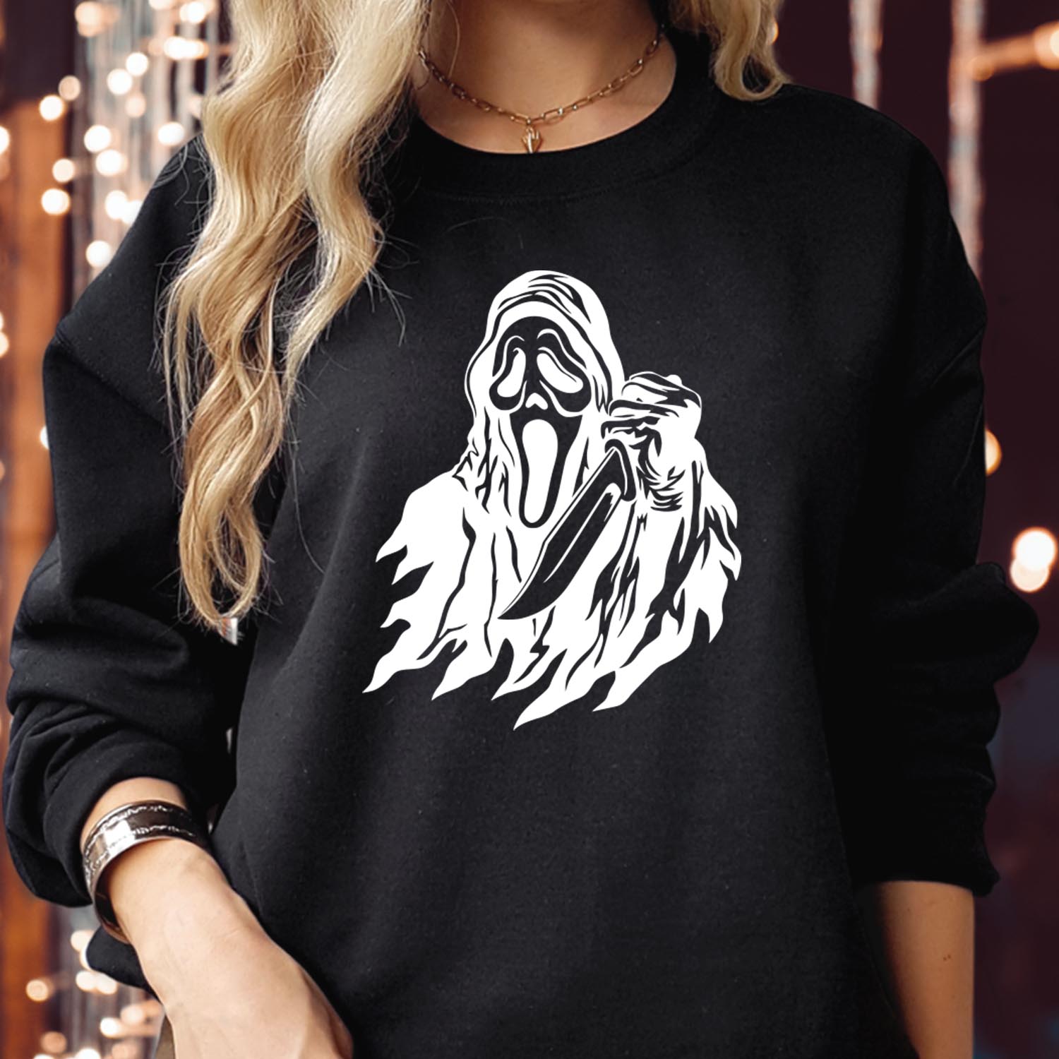 SWEATSHIRT (1773) Scream Ghost Face Horror Movie Killers Halloween