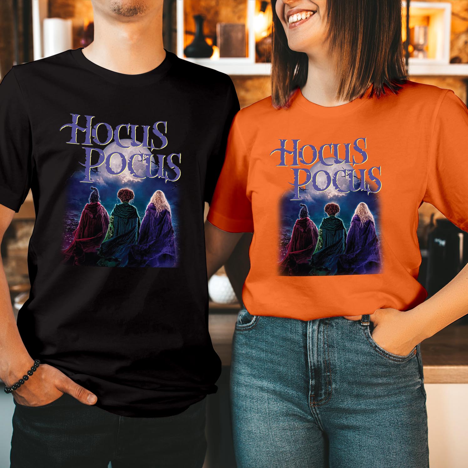 Sanderson Sisters Hocus Pocus Halloween T-Shirt Witches Scary 90s Movie Hocu Pocus Shirt Funny Men Women Kids Unisex Gift T Shirt