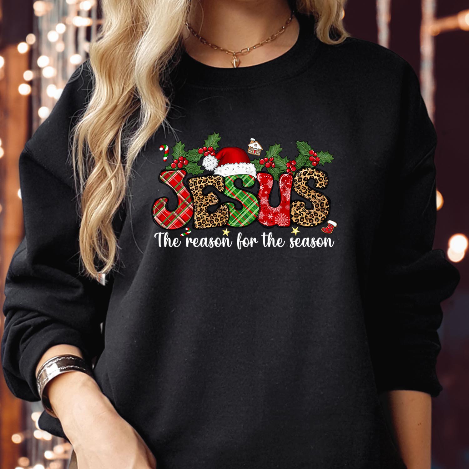 Jesus The Reason For The Season Christmas Sweater, Christian Faith Holiday Jumper, Religious Festive Pullover, Jesus Nativity Winter Knitwear, Christian Christmas Spirit Top