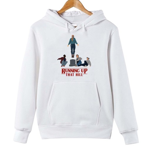 Running Up That Hill Hoodie, Max Mayfield Stranger Things Jackets, Hellfire Club Merch, Hawkins High School, TV Series Tops, Kate Bush Fan Gift Jumper
