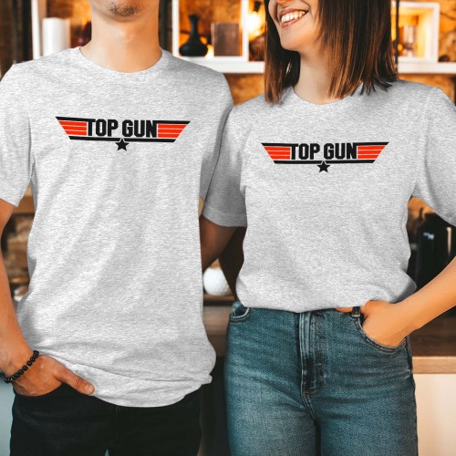 Top Gun T-Shirt, Maverick Movie Wings Logo Tee, Vintage Style Pilot Graphic Top, Unisex Men Women Kids Sizes Gift T Shirt