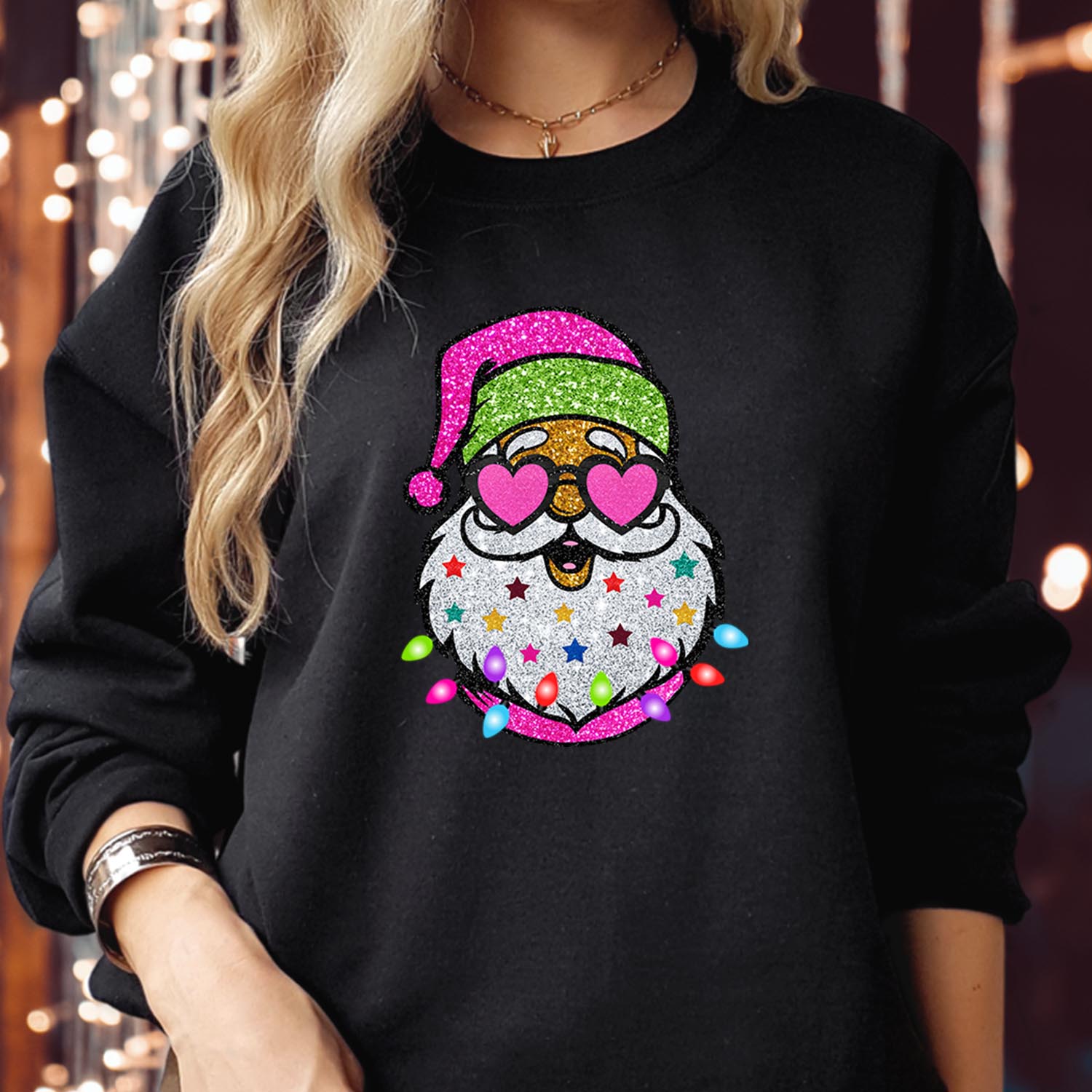 Retro Santa Sunglass Sweatshirt