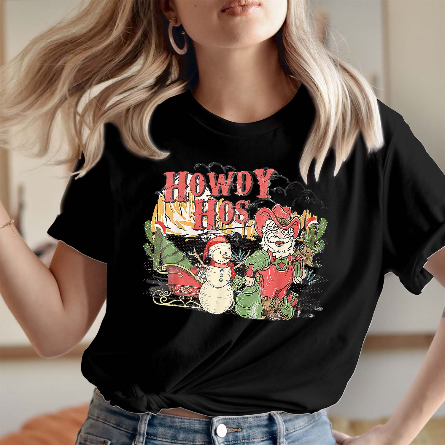 Howdy Hos Merry Christmas T-Shirt