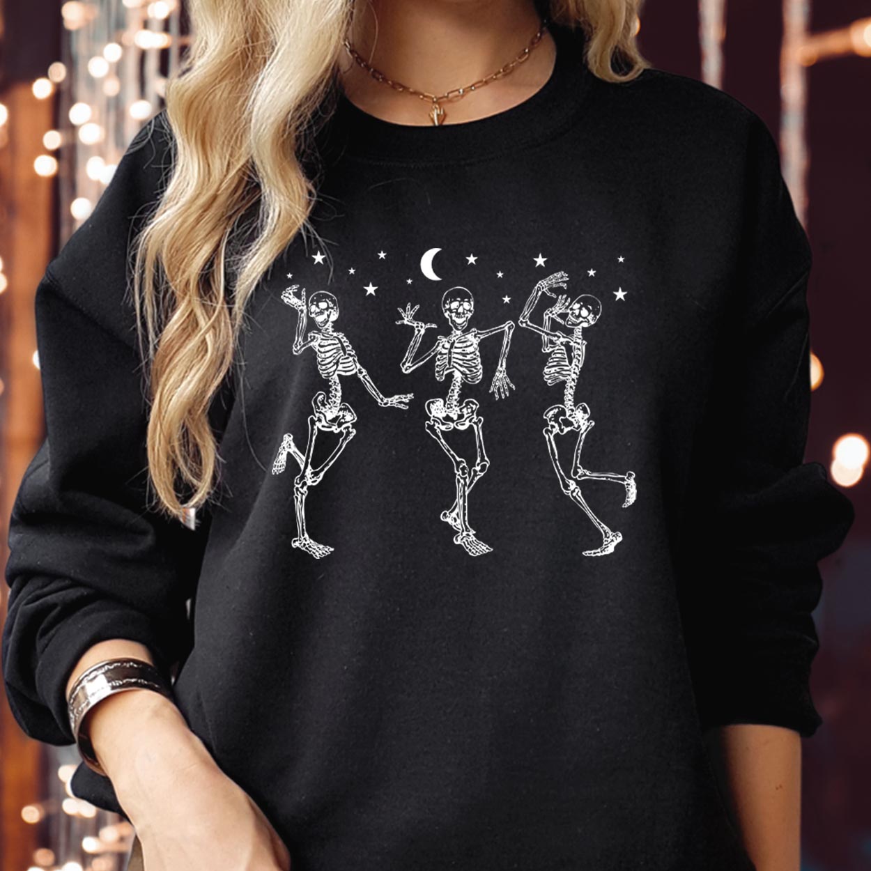 SWEATSHIRT (1928) Dancing Halloween Skeleton