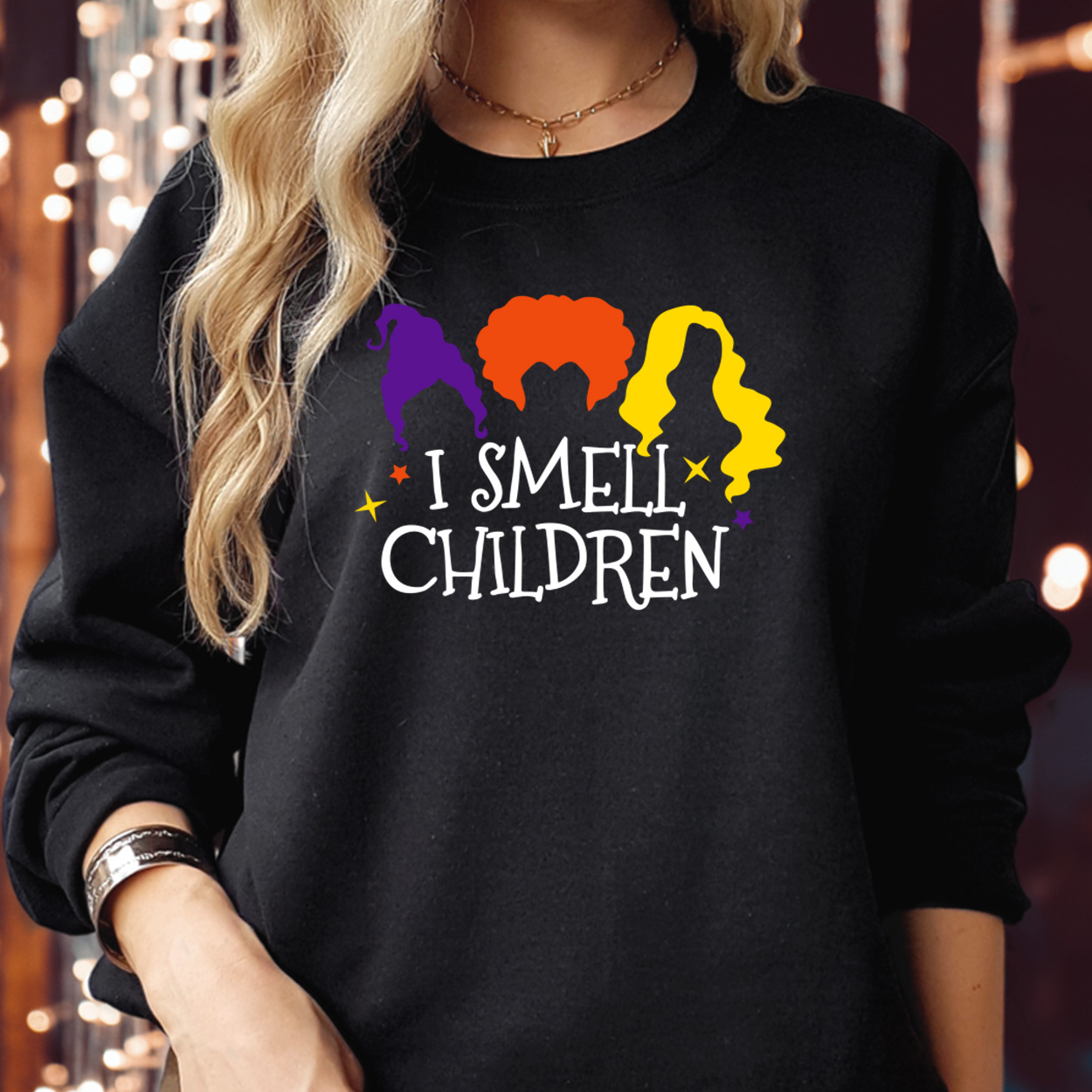 SWEATSHIRT (1786) I Smell Children Hocus Pocus Sanderson Witches