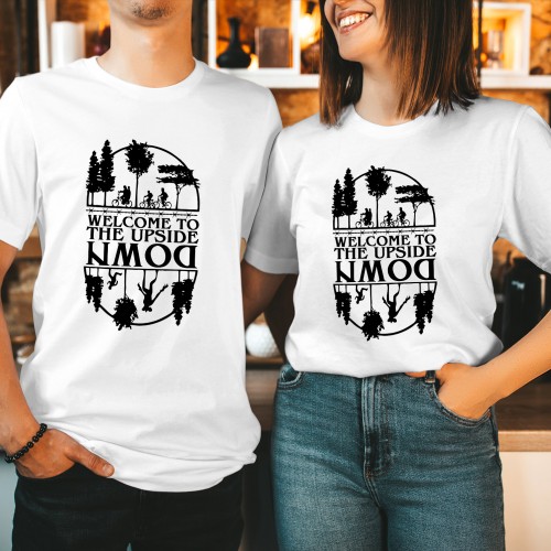 Welcome to the Upside Down Shirt, Stranger Things T-Shirt, Hellfire Club Merch, Hawkins High School Tee, TV Series Tops, Retro 1983 Hawkins Jumper