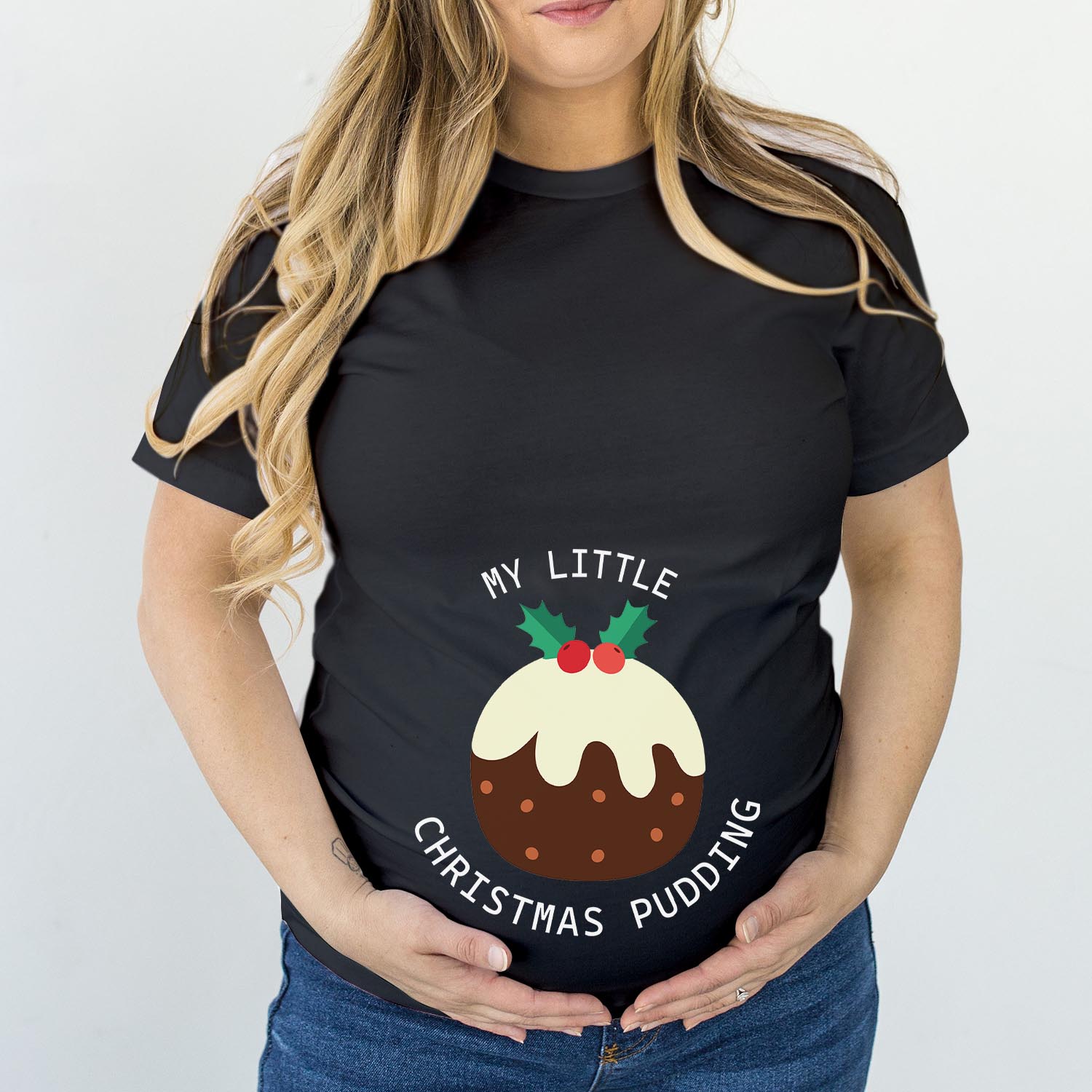 My Little Christmas Pudding Maternity T-Shirt