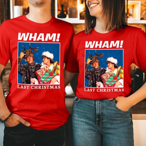 WHAM Last Christmas Shirt - Retro 80s George Michael Xmas Gift Tee - Xmas Pop Music T-Shirt
