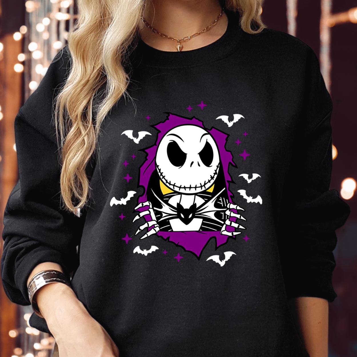 SWEATSHIRT (1972) Jack Skellington Face