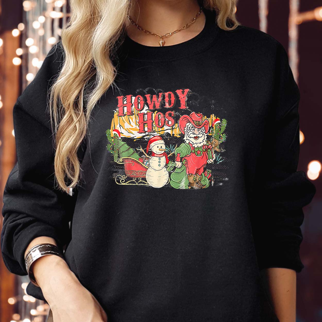 Howdy Hos Merry Christmas Sweatshirt