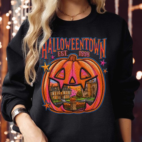 Halloweentown Est 1998 Sweatshirt | Vintage 90s Spooky Movie Jumper