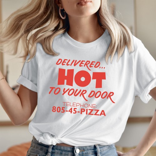 Surfer Boy Pizza Shirt, Stranger Things T-Shirt, Argyle Delivered Hot To Your Door Tee, Hellfire Club Merch, TV Series Tops, Retro 80s Pizza Jumper