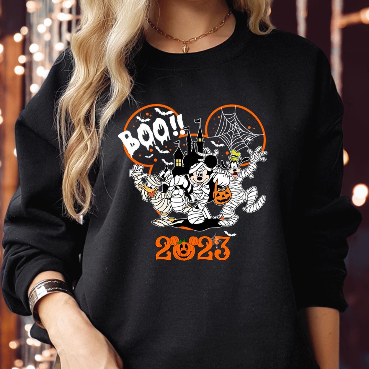 SWEATSHIRT (1997) Halloween Boo Mouse Trick Or Treat