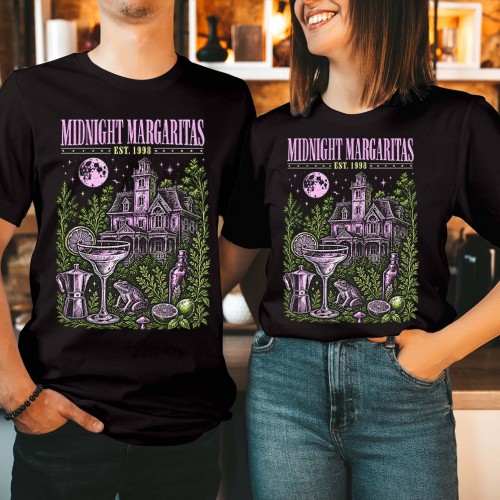 Midnight Margaritas Est 1998 T-Shirt Victorian Witch House Unisex Graphic Gift T Shirt
