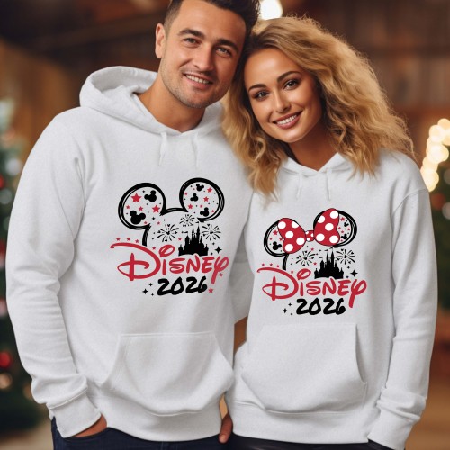 Disney 2026 Family Vacation Matching Hoodie, Mickey Minnie Trip Holiday Gift Jumper, Disneyland 2026 Group Pullover, Family Summer Vacation Top