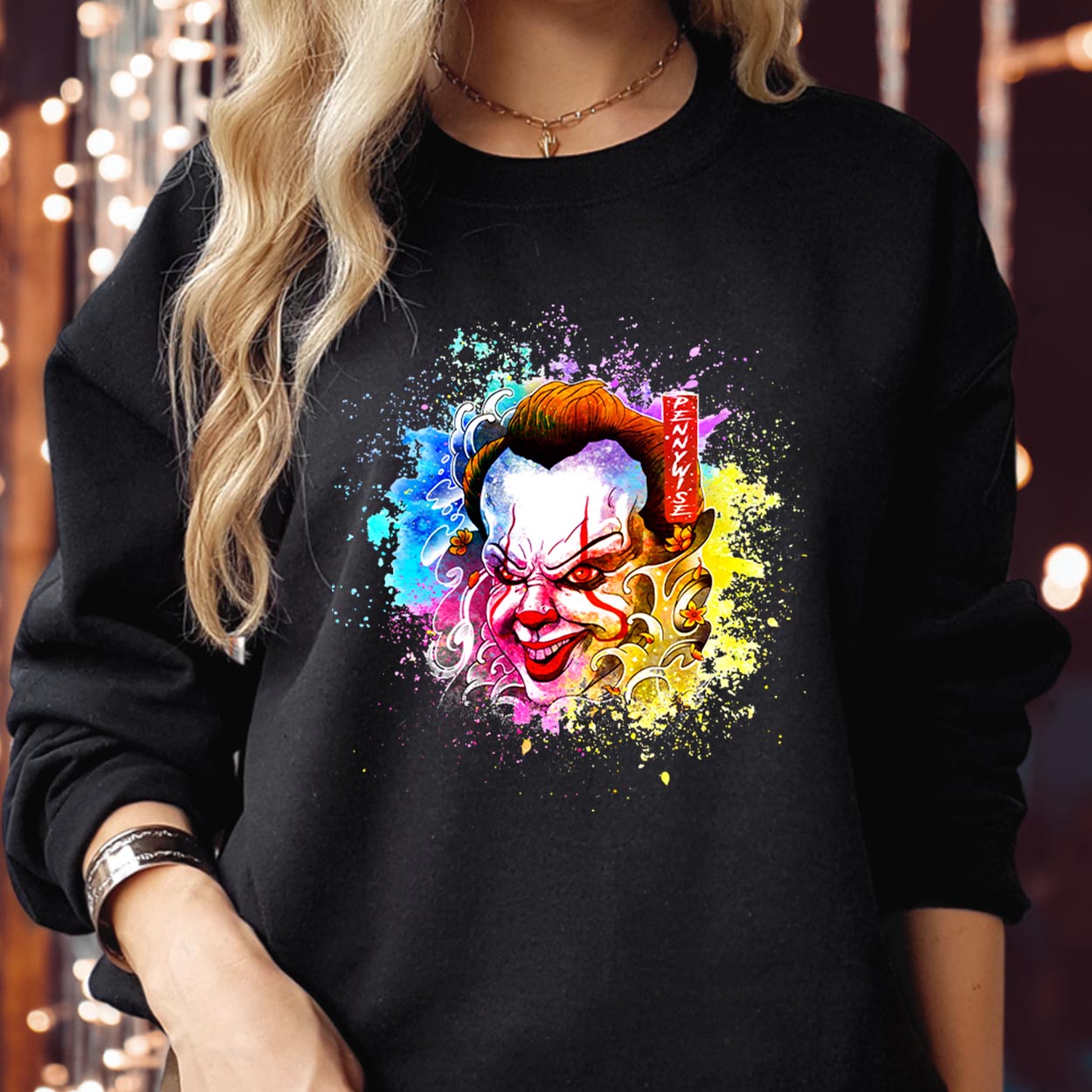 SWEATSHIRT (1906) You Will Float Too Pennywise Joker Clown