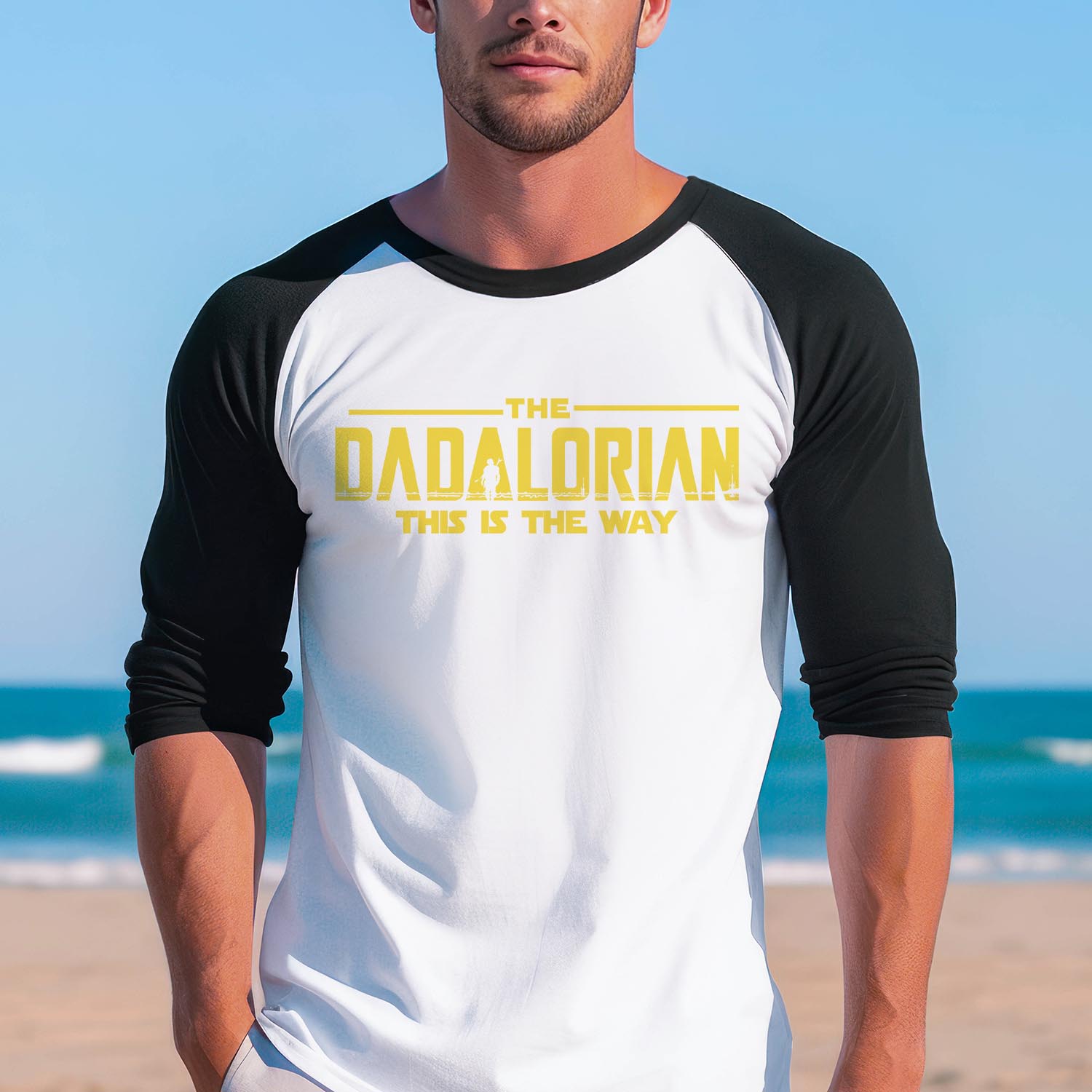 The Dadalorian This is The Way Baseball Long Sleeve Tshirt Best Dad Father's Day Funny Chef Grandpa Dad Birthday Gift T-shirt