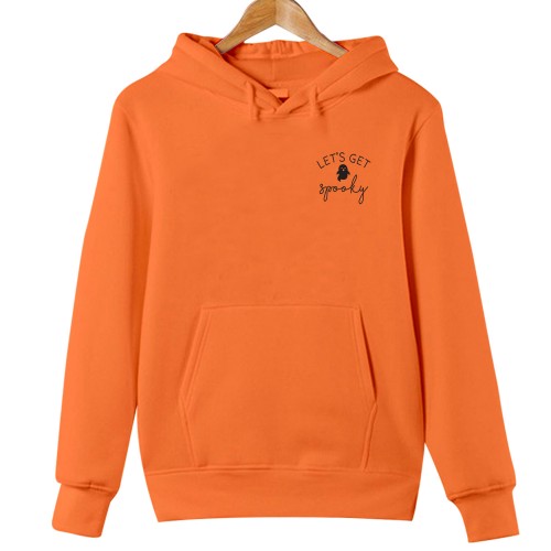 Let's Get Spooky Hoodie, Cute Ghost Halloween Sweatshirt, Trick or Treat Ghost Jumper, Minimalist Spooky Season Jacket, Aesthetic Ghost Hoodie