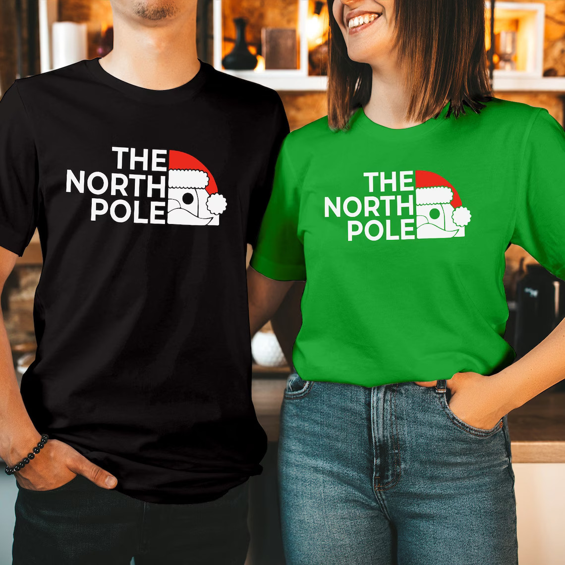 The North Pole Santa Christmas T-Shirt (New)