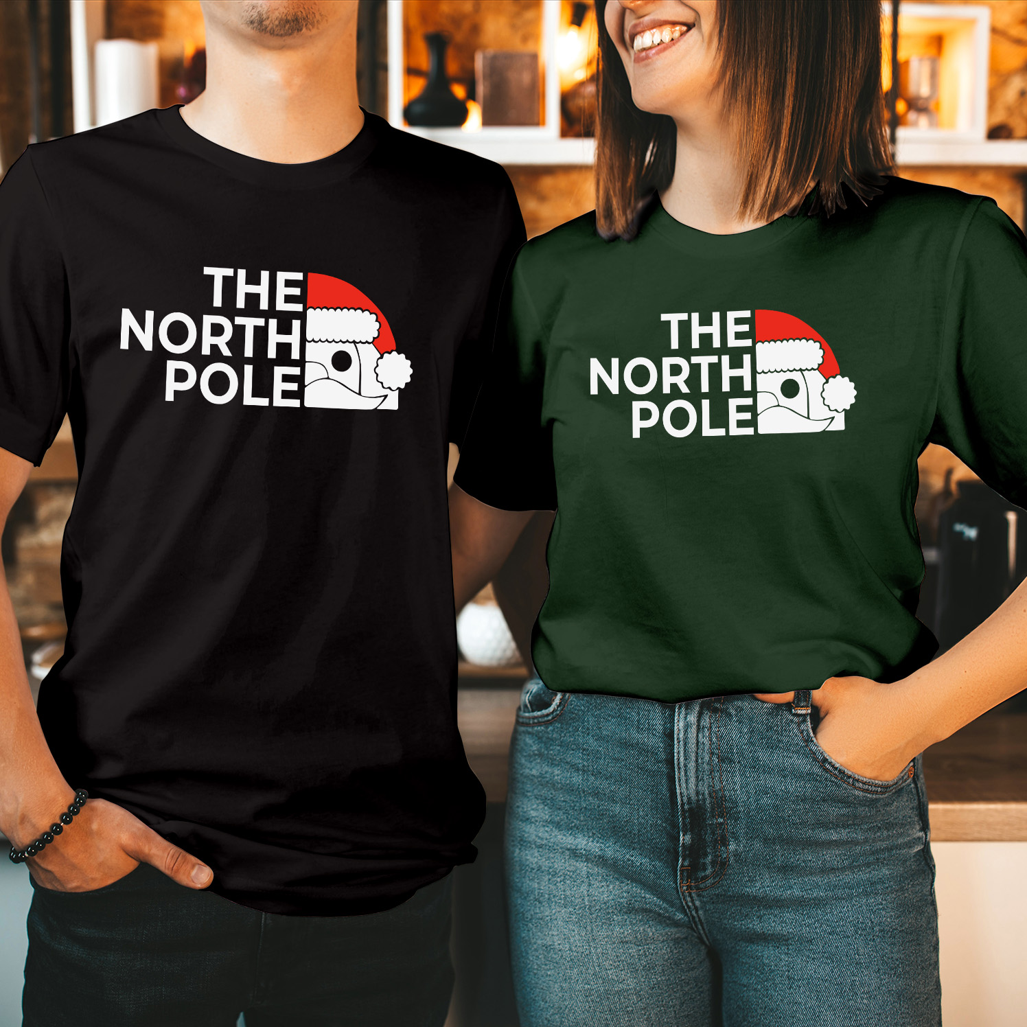 The North Pole Santa Christmas T-Shirt – Festive Lapland Holiday Tee | Classic Xmas Top for Parties, Winter & Gift Giving