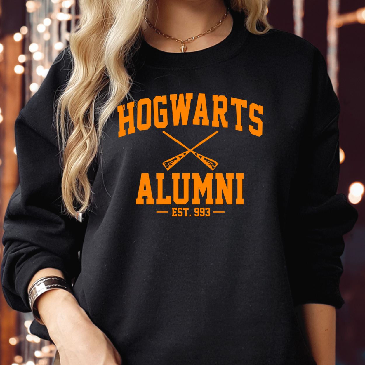 SWEATSHIRT (1751) Hogwarts Alumni Est 993 Harry Potter Halloween